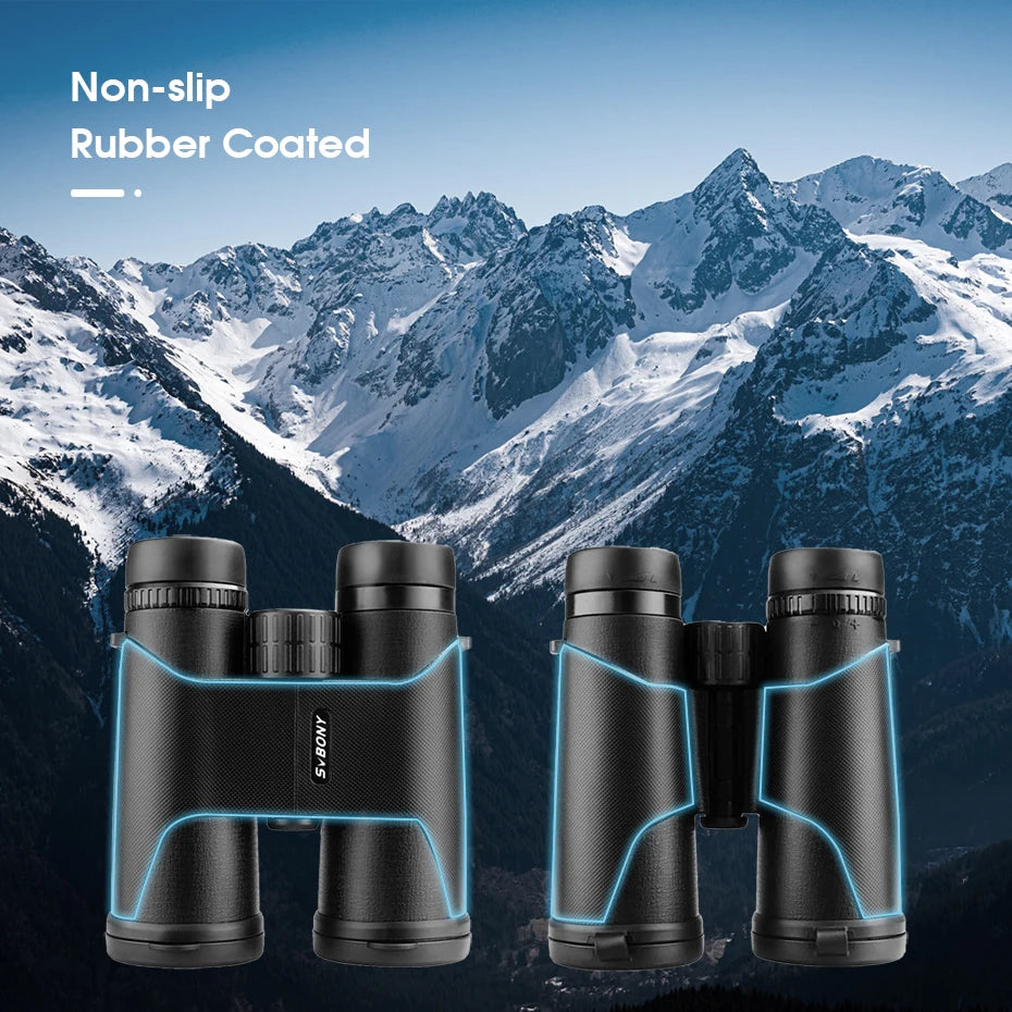 SVBONY SA202 Binoculars,10x42 Binoculars for Adults,Compact FMC Lens,Binoculars with Neck Strap Carrying Bag for Hiking Birding