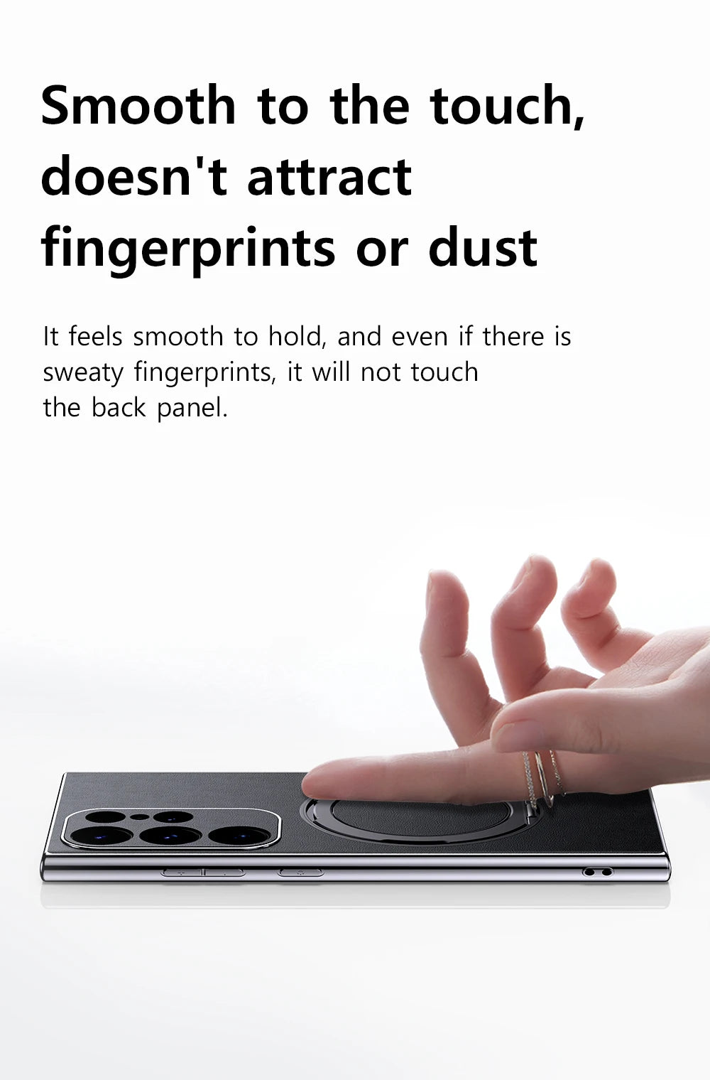 LANGSIDI Leather Magnetic Metal Ring holder Case For Samsung Galaxy S24 Ultra s23 S24 + plus shockproof Slim Protection