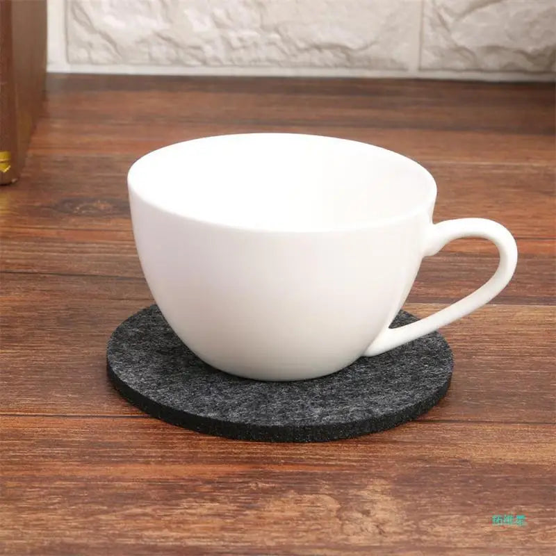 Round Felt Coaster Dining Table Protector Pad Heat Resistant Cup Mat Coffee Tea Hot Drink Mug Placemat Kitchen Accessories