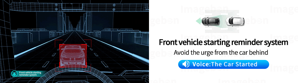 Imagebon 10.26" Wireless CarPlay & Android Auto Dash Cam ADAS 4K DVR Bluetooth Audio AUX GPS Navigation Dashboard Video Recorder