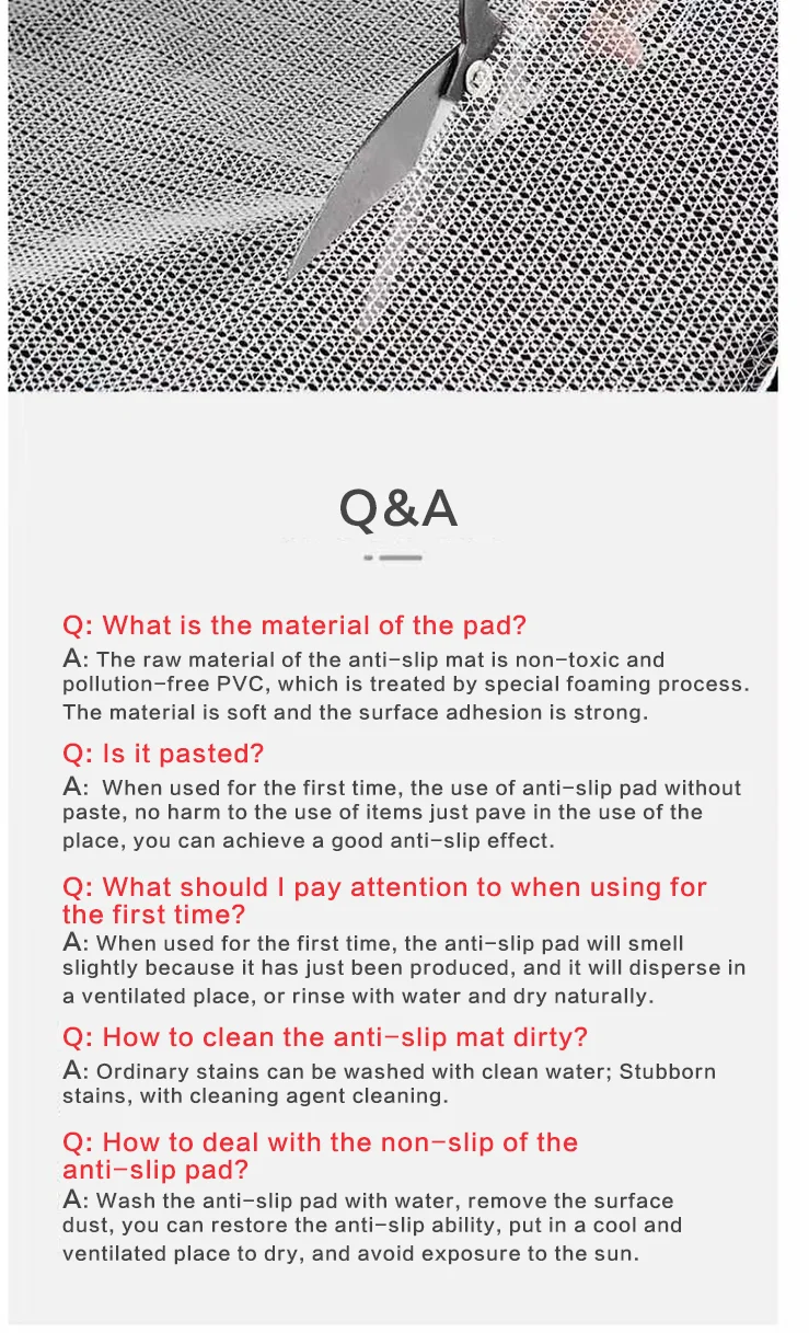 Anti-slip mat Fixed mattress High quality eco-friendly PVC Increased friction is suitable for beds, sofas and floors