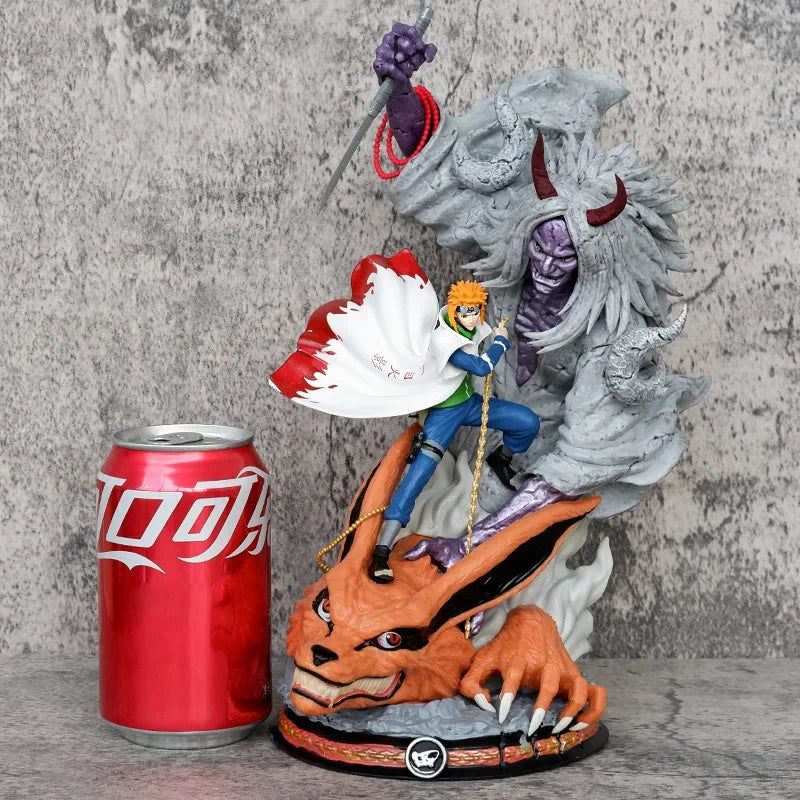 Naruto 29cm Action Figure Namikaze Minato Figurine Statue Yondaime Hokage Anime Statue Model Pvc Model Collection Doll Toys Gift