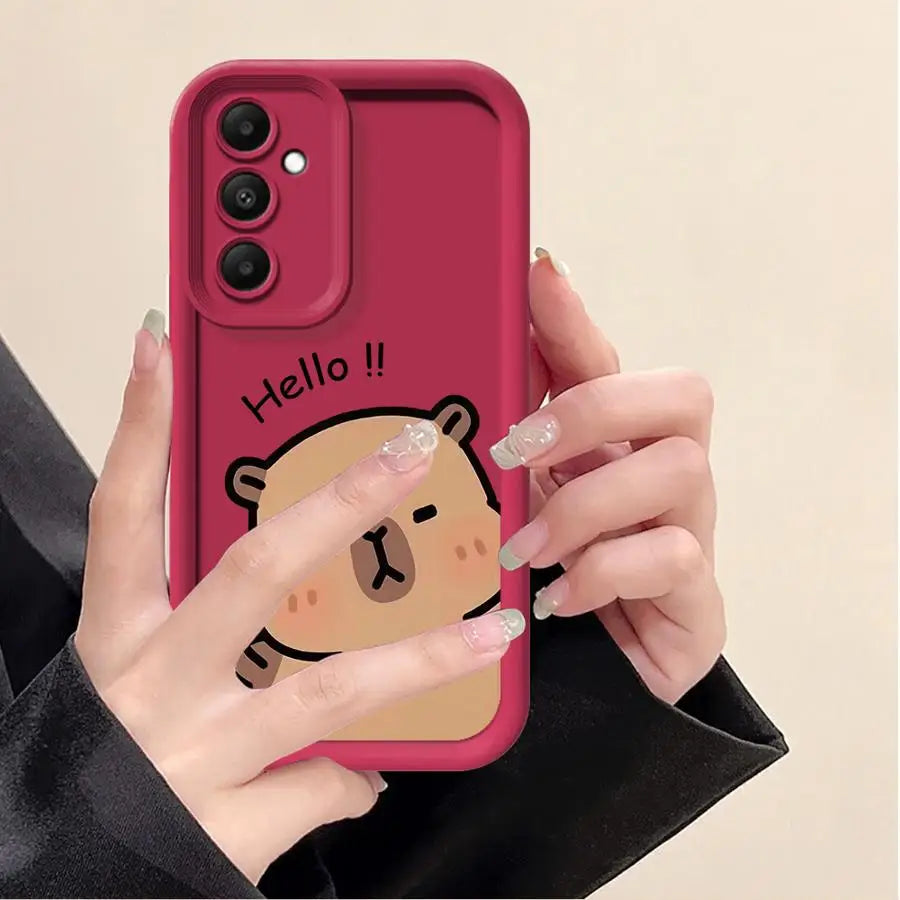 Capybara Phone case for Samsung Galaxy A10s A20s A30 A50s A03 A04 A04e A04s A05s A06 A11 A15 A16 A12 A13 A14 4G 5G