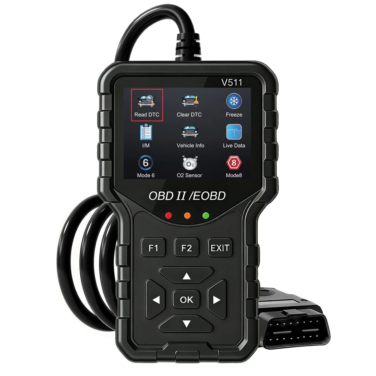 2025 Latest Obd2 Scanner Code Reader Car Engine Fault Scanner Can Diagnostic Scan Tool, Reads and Erases All Error Codes for Obdii/Eobd Protocol Vehicles after 1996, No Battery Required
