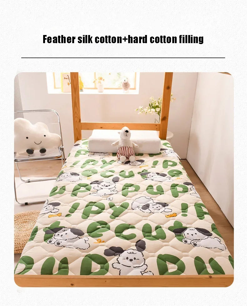 Soft Sponge Folding Mattress Sleeping Mats on The Floor Tatami Pad for Dormitory Hotel Bedroom Single Double Bed