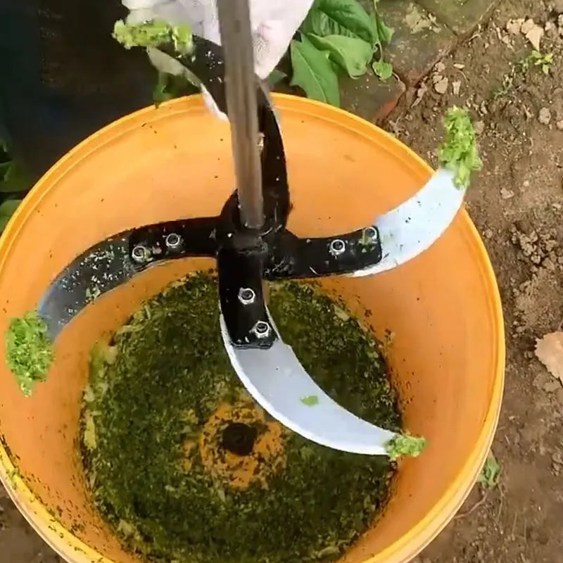 4/6 Blades Agricultural Vegetable Fruit Cutter Crusher Pig Chicken Feed Chopper Replacement Blades for Farming Stirring Mixer