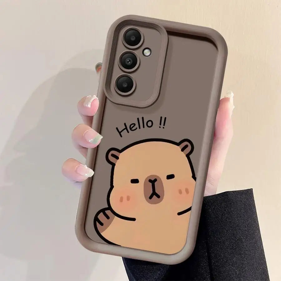 Capybara Phone case for Samsung Galaxy A10s A20s A30 A50s A03 A04 A04e A04s A05s A06 A11 A15 A16 A12 A13 A14 4G 5G
