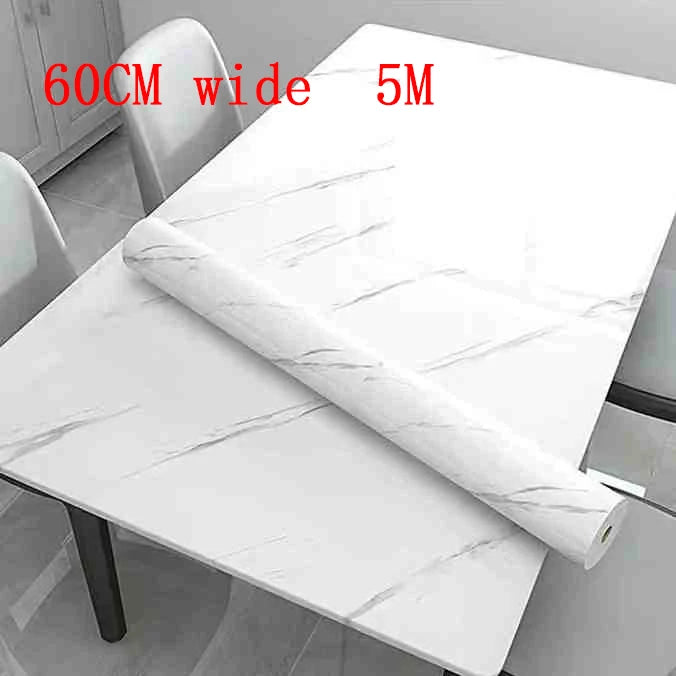 Kitchen Oil Resistant Stickers Waterproof Self-adhesive Wallpaper Stove Countertop Protective Pad Cabinet Countertop Marble Film