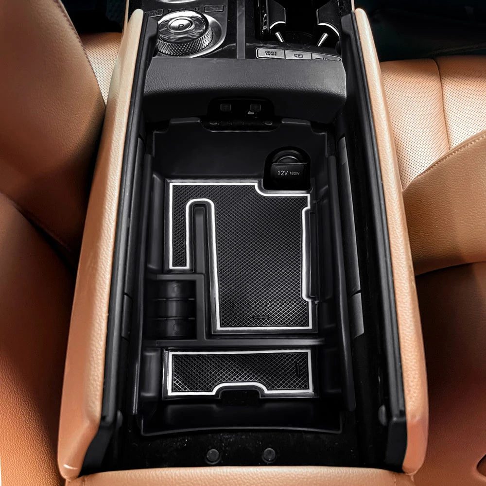 For Genesis G80 Stowing Tidying Storage Box Car Center Console Armrest Organizer Tray