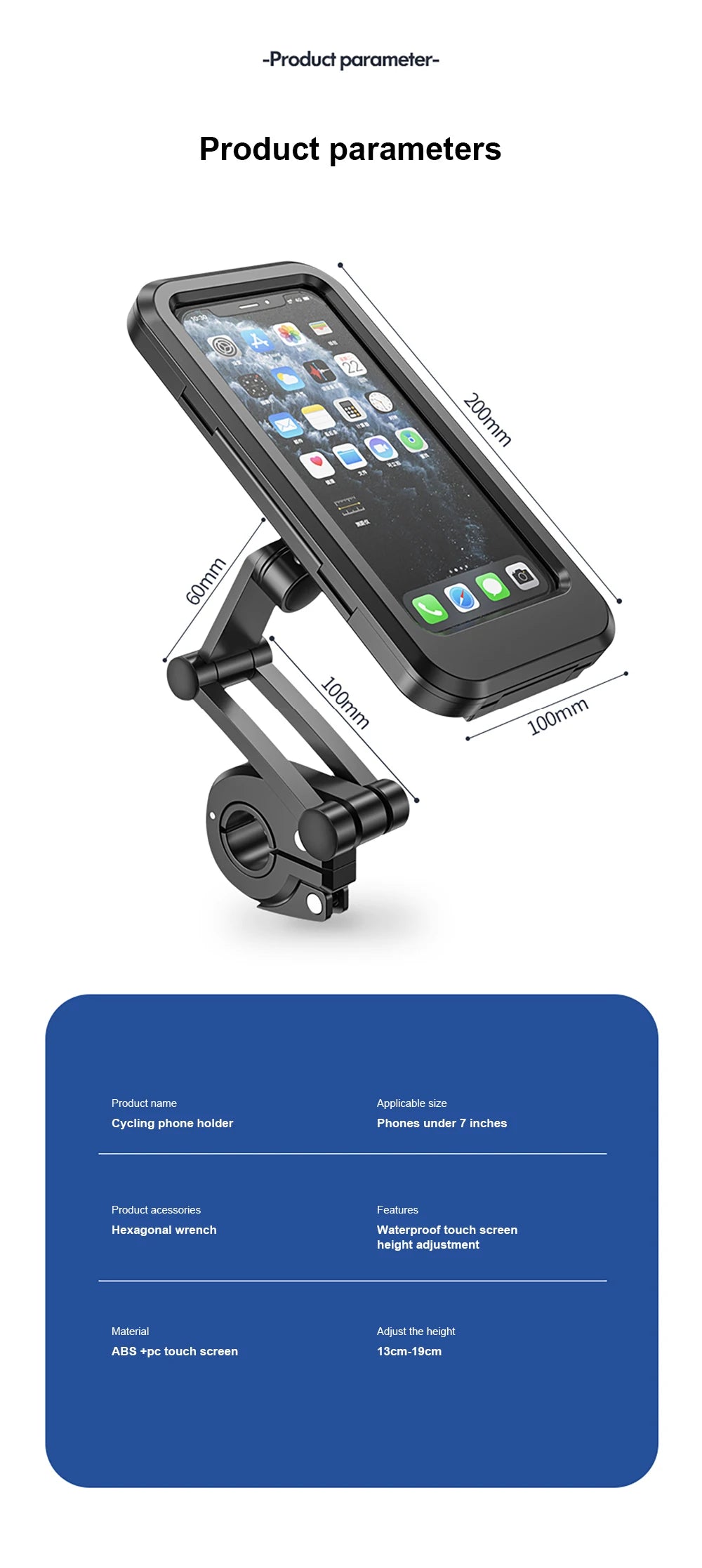 Waterproof Motorcycle Phone Holder Support Universal Gps For Sp Connect Motorcycle Cradle Bmw K 1600 Gtl