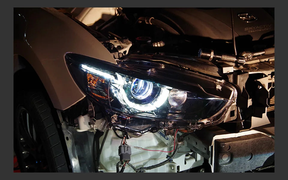 Auto Parts For Mazda 6 Atenza Headlights 2013-2016 latest Styling LED Daytime Lights Dual Projector Car Accesorios Modified