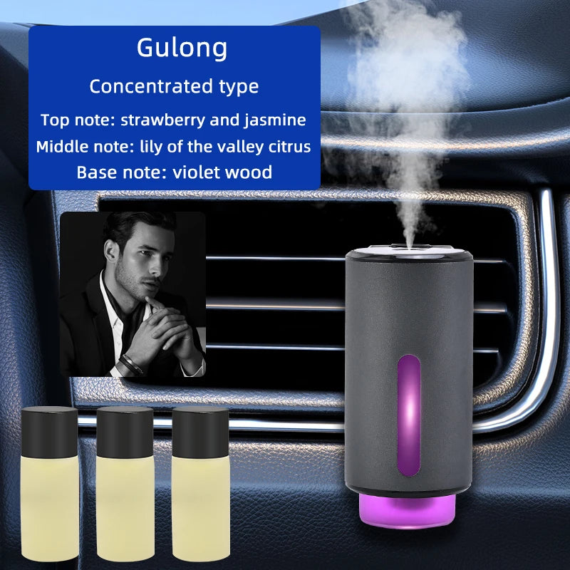 Smart Car Air Aromatherapy Diffuser Fragrance Car Air Fresheners With Three Adjustable Humidifier Essential Oil Diffuser