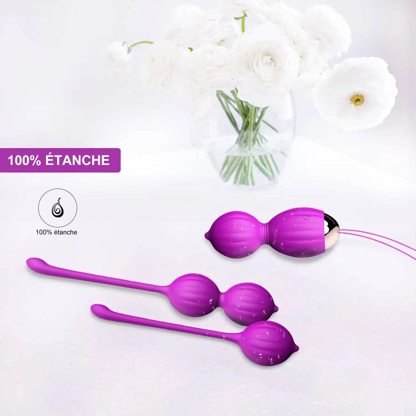 2020 Patent New Ben Wa Ball 3Pcs Set Vagine Kegel Silicone Balls With Remote Control