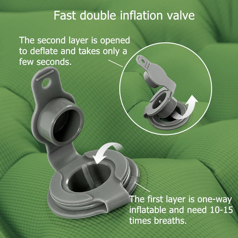 Naturehike Camping Air Mattress Ultralight Waterproof Nylon Inflatable Cushion Outdoor Portable Sleeping Bed Hiking Picnic Mats