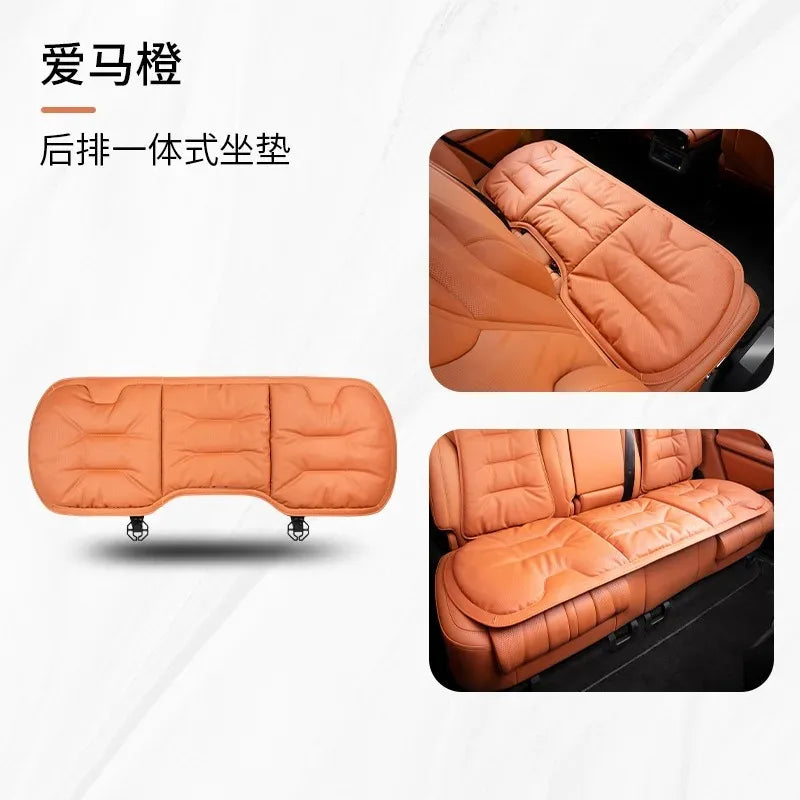 Car Seat Cushion Premium Comfortable Leather Car Seat Cushion Thickened Non-slip Single Piece Front and Rear Seat Cushion