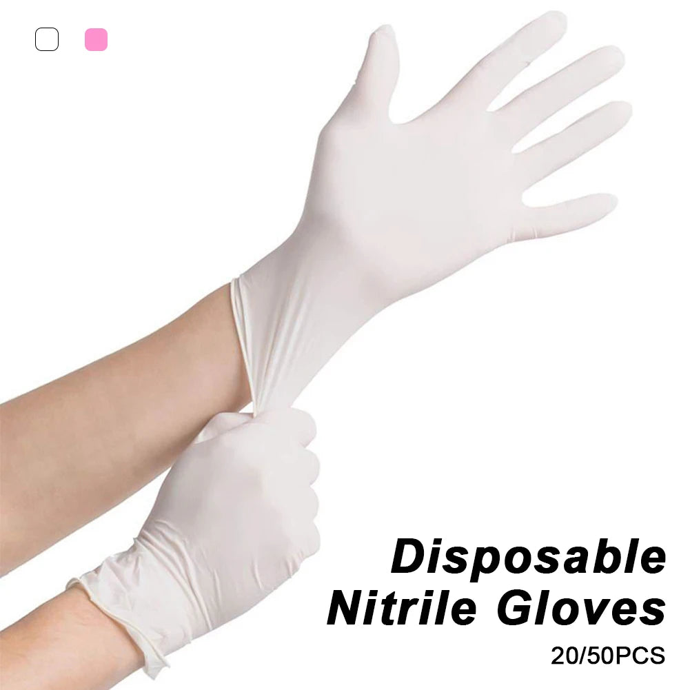 50/20PCS Multifunctional Waterproof, Anti-static, Durable Disposable Nitrile Gloves Suitable for Cooking Food Preparation Tools