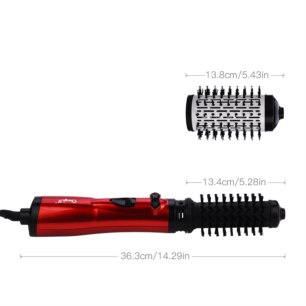 CkeyiN Straightening Brush Electric Hair Brushes Automatic Rotating Blow Dryer Blower Hair Curler Combs Salon Styling