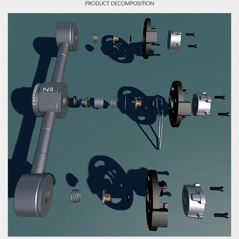 CAMPINGMOON 3 in 1 Butane Adapter Extension Hose Split Furnace Adapter Gasagnetic Suction Head Connector for Camping CAMPINGMOON