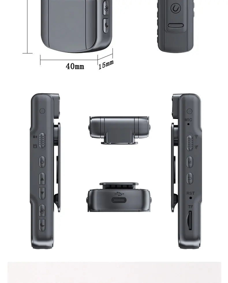 JOZUZE L11 1080P HD Mini Camera Portable Digital Video Recorder BodyCam Infrared Night Vision Police Cam Small Bike Camcorder