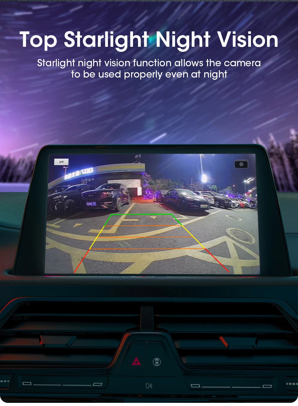AHD 1920x1080P CVBS Night Vision 12V IP68 Waterproof 170° Degree Fisheye Golden Lens Full HD Vehicle Backup Car Rear View Camera