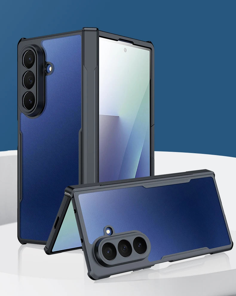 Xundd For Samsung Galaxy Z Fold 7 6 5 4 3 Case Hinge Coverage Protection Built-in Screen Protector Phone Cover For 폴드 7 케이스
