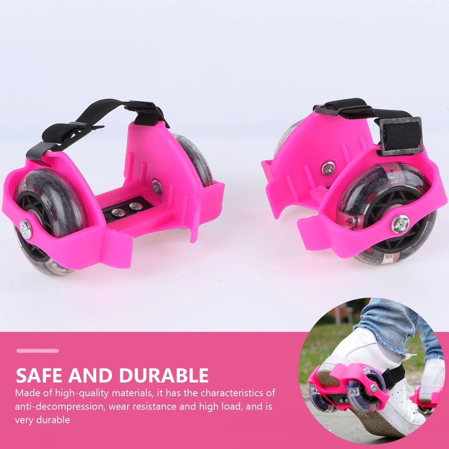 1 Pair Glittery Roller Shoes Adjustable Outdoor Skates For Light-Up Wheels Durable Skate Roller Sports Gift