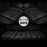 New car seat cushion single piece backless, autumn and winter universal plush anti slip cushion, warm pad three piece set