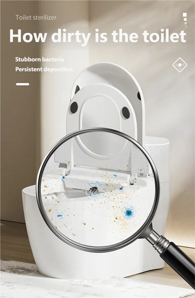 HOMEFISH New Toilet Sterilization Lamp Portable Mini Disinfection Lamp Home USB Charging Sterilizer