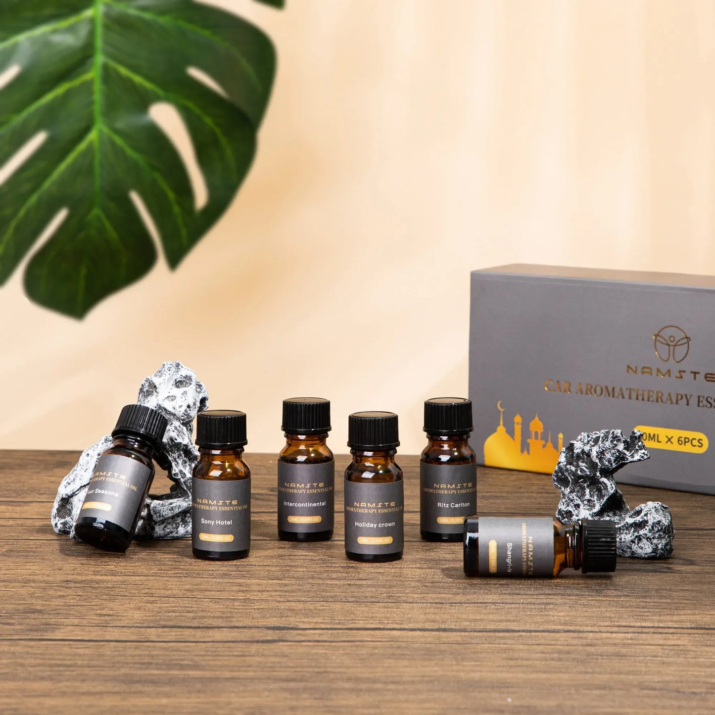 NAMSTE Car Air Freshener Luxury 6-Pack 10ML Diffuser Flavoring Premium Hotel Collection Fragrance Oils Car Aromatherapy Machine