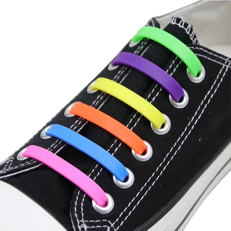 Adult elastic shoelaces, no tie, no tie, arrow shaped sports silicone shoelaces, lazy casual shoelaces