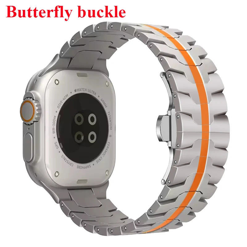 Stainless Steel Strap For Apple Watch Series 11 10 9 8 SE 3 46mm 45mm 42mm 44mm Metal Bracelet Band For iWatch Ultra 3/2/1 49mm