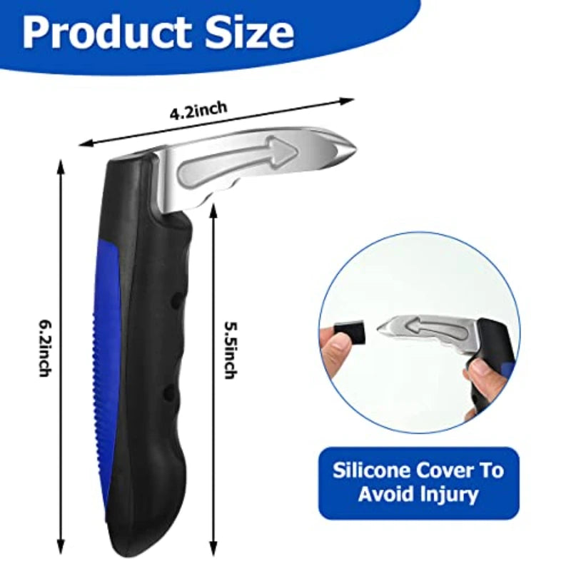 Automotive door assist handles 2-in-1 multifunctional vehicle support handles with window breaker, portable door latch handles