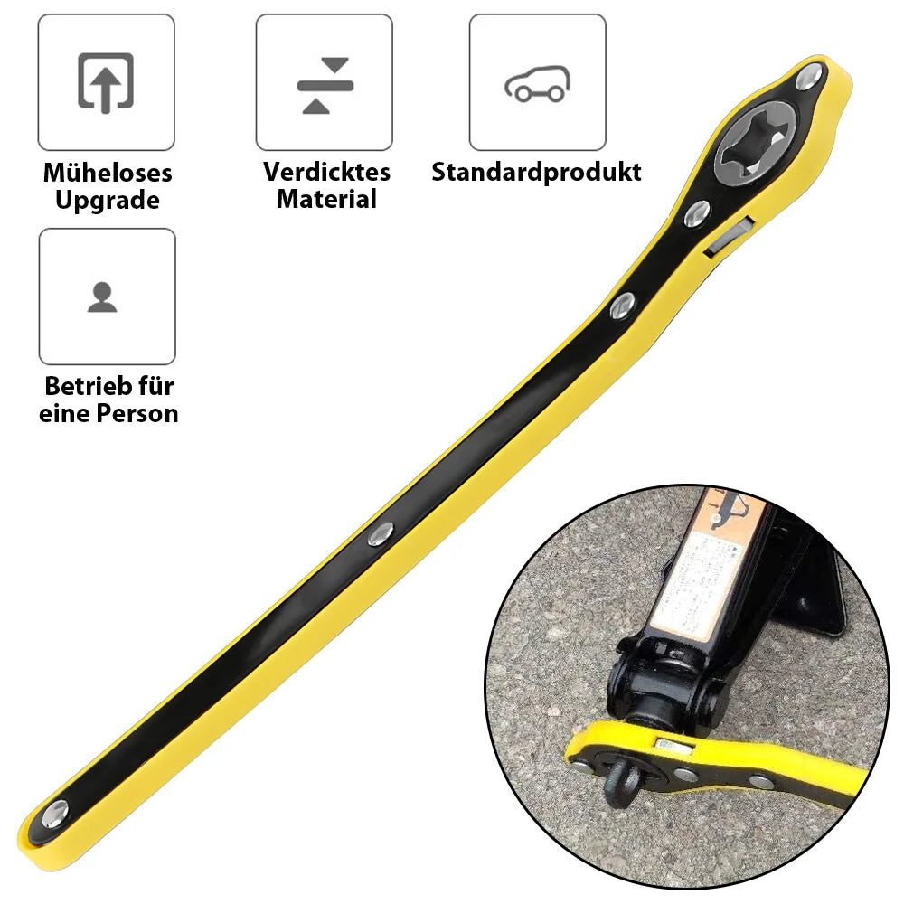 2T/3T Car Scissor Jack Auto Emergency Crank Lift Stand Labor-Saving Repair & Tire Replacement Tool with Wrench for SUV Vehicles