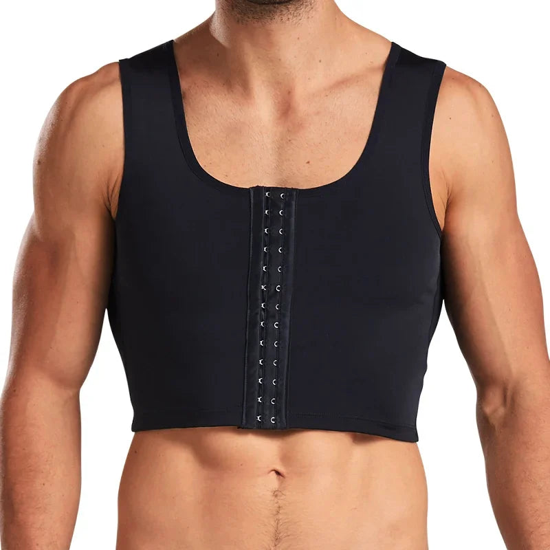 Men's Chest Vest Sweat Chest Bandage Tight-fitting Underwear Body Shaper Corset Support Belt Chest Compression Correct Posture