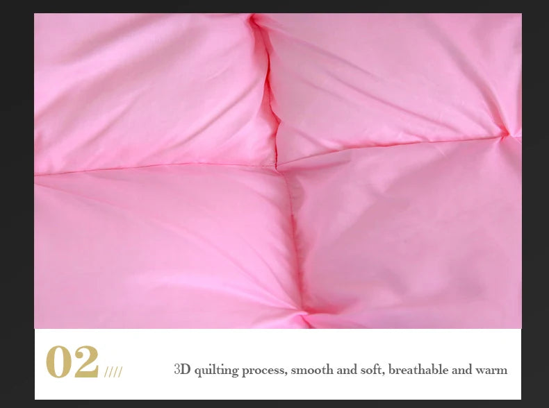 Luxury White Goose Down Filler Duvet 3D Bread Quilt Comforter Winter Heavy Duvet 4kg Weight 100% Cotton Shell Thickened Quilt