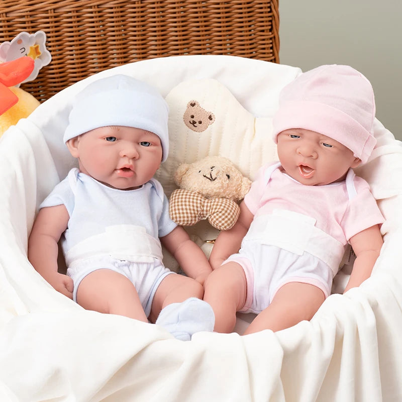 35CM 14inch Baby Dolls Cute Soft Silicone Baby Reborn Baby Doll Toys For Children Girls Gifts Lifelike Full Body Girl Dolls