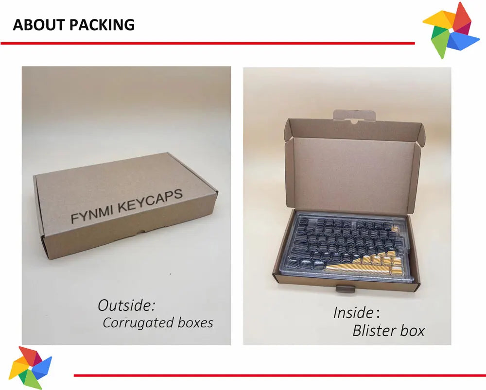 Fynmi Blank Black Low Profile Original PBT keycaps ANSI 61 keys to 116 keys Dye-Sublimation keycaps for Mechanical Keyboard