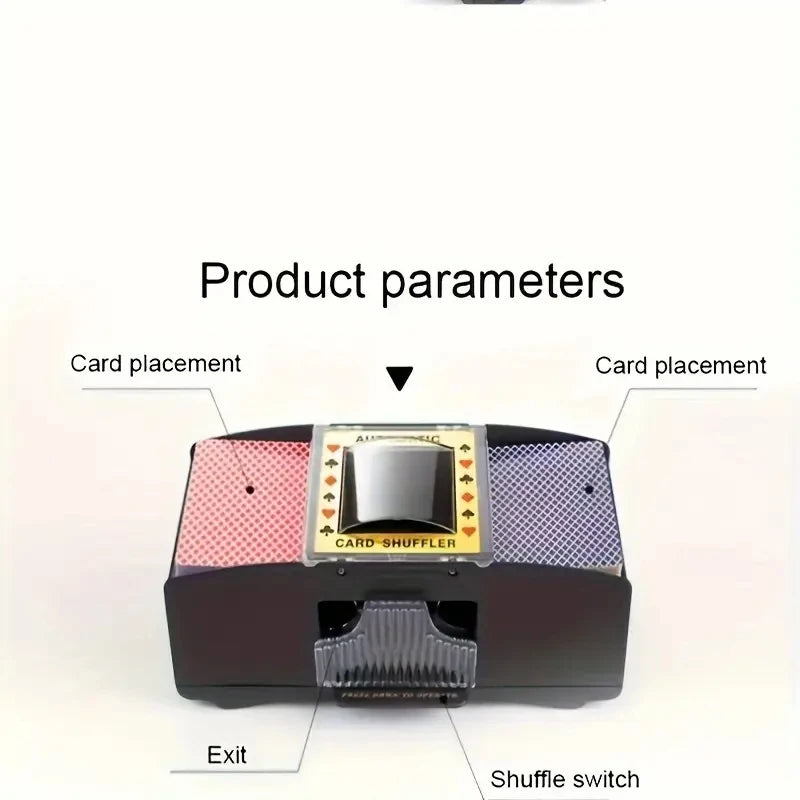 Professional Automatic Card Shuffler for Dedicated Deck Games For Board Game Durable Plastic Poker & Card Mixer for Family Game