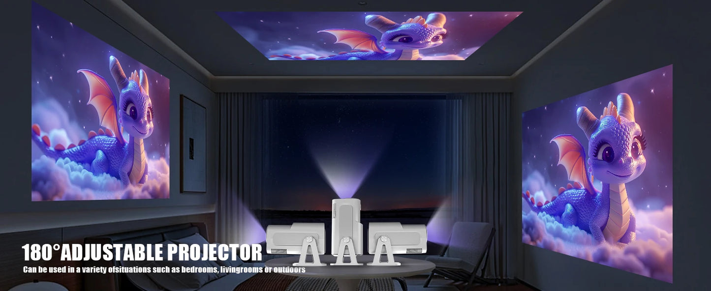 Magcubic Netflix Officially Licensed Android 13 HY320 NTV Mini Projector With Amlogic S950D4 1080P 500ANSI Dual WiFi BT5.2 Voice