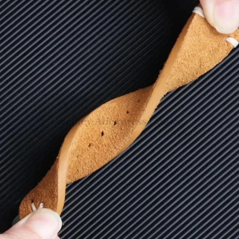 Soft Suede Watch Band 18mm 20mm 22mm Leather Strap Brown Blue Black Belt Replacement for Seiko Quick Release Men Women Bracelet