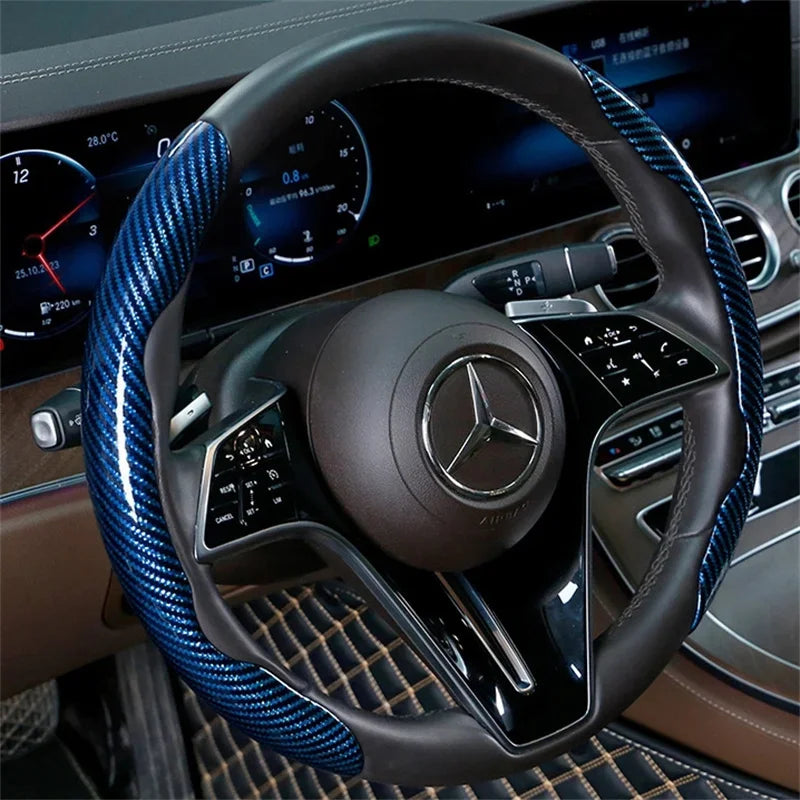 2025 NEW Carbon Fiber Car Steering Wheel Cover Universal Non-Slip 2PCS Steering Wheel Booster Cover Anti-skid Accessories