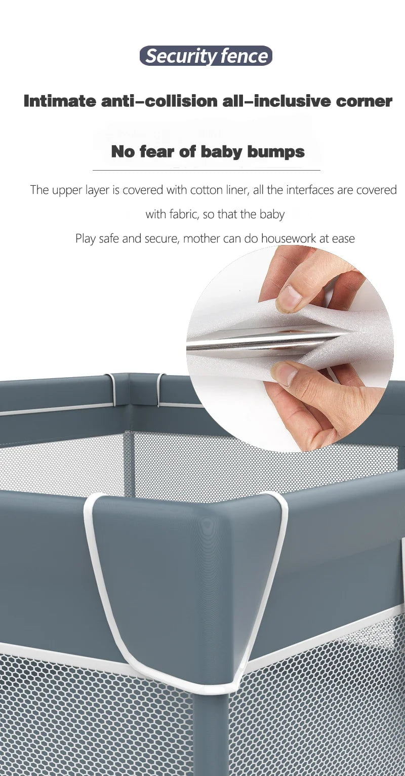 IMBABY Baby Playpen 150x180cm Children's Parks for Babies with Foam Protection Newborn Fence Box Safety Children's Play Playpen