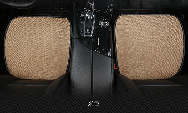 3pcs/set Car Seat Cover Cushion Ventilated Breathable Comfortable Front Back Rear Seat Protector Pad Mat Anti-skid With Pocket