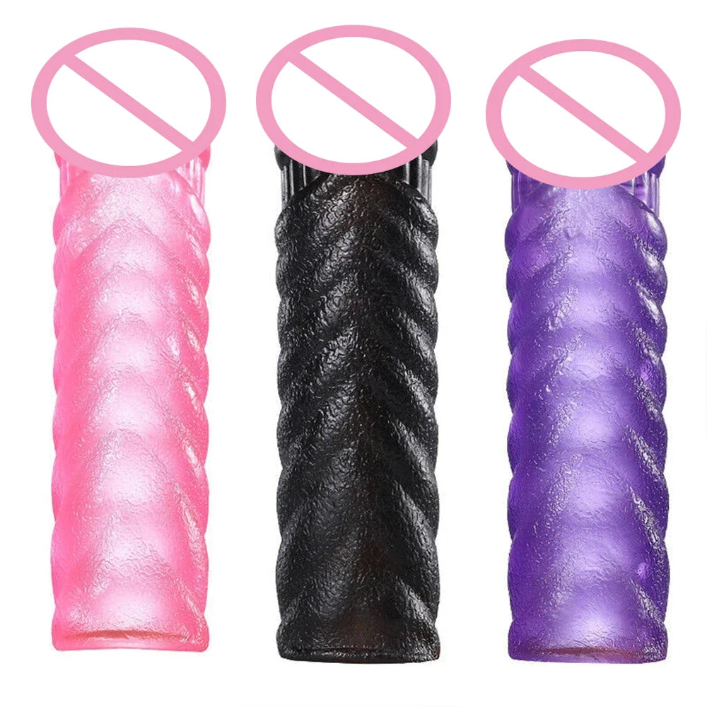Penis Extender Sleeve Reusable Silicon Spike Dotted Condom Sex Toys Men Dildo Penis Condoms G Spot Stimulation Delay Ejaculation