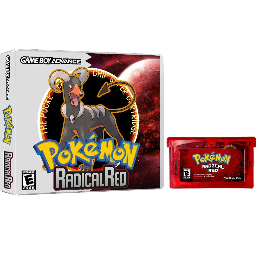 GBA RTC Pokemon  Real Clock  New Version 2.0 Game Card  Featured Popular English Games