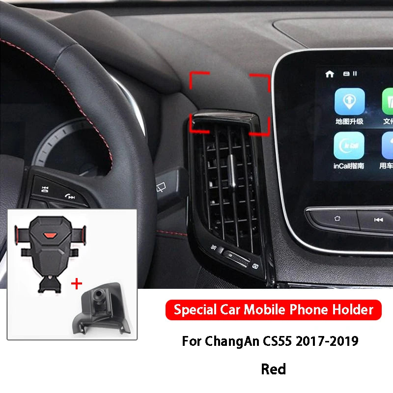 Car Cell Phone Holder For ChangAn CS35 Plus CS55 CS55 plus CS85 Coupe/CS 85 Car Styling Air Outlet Navigation Bracket GPS Stand