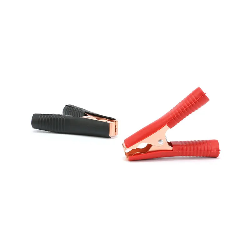 Alligator Clips wire Metal Connector DIY Clips Test Probe Black Red Color  Cableinsulated clamp testing Clamp Jumper Line