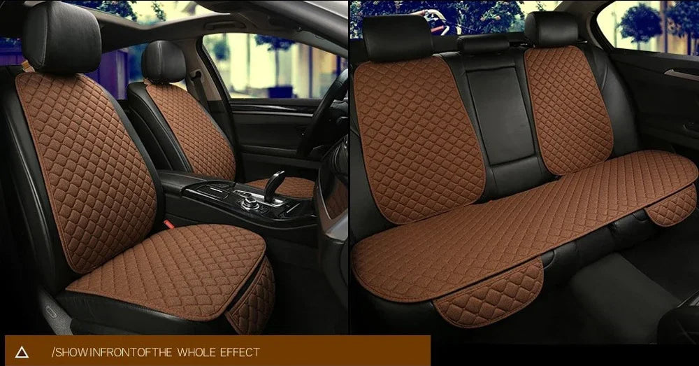 Universal Car Seat Cover Protector Car Accessori Backrest Front Rear Seat Back Waist Washable Cushion Pad Mat Auto Four Seasons
