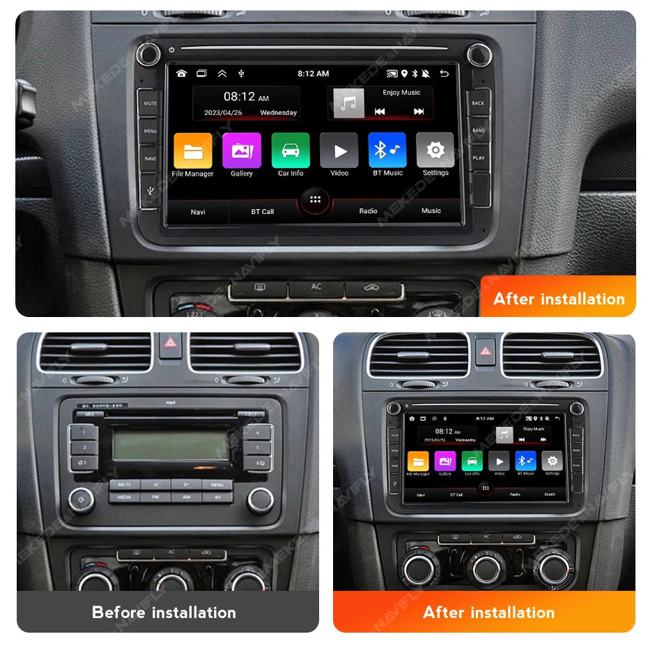 7/8/9" Android13 BT GPS Car Multimedia Radio for Volkswagen VW Golf 5 6 Polo Passat B6 B7 CC Skoda Jetta Tiguan Touran GOLF POLO