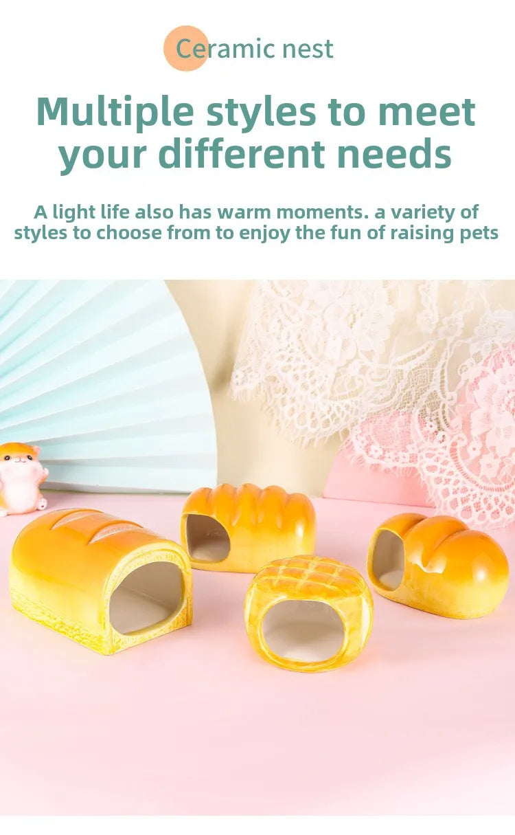 Ceramic Hamster House for Small Animals Outdoor Cave Small Animal Cool House